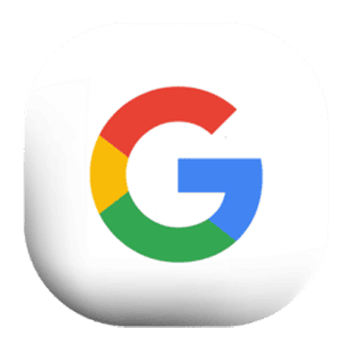 Google logo with a multicolored G on a white background.