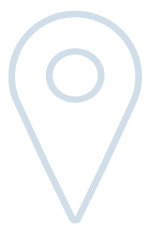 Map location pin icon with a black background