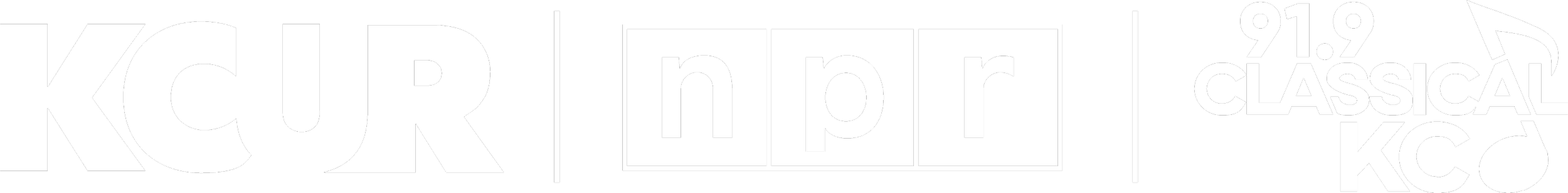 KCUR, NPR, Classical KC logo lockup