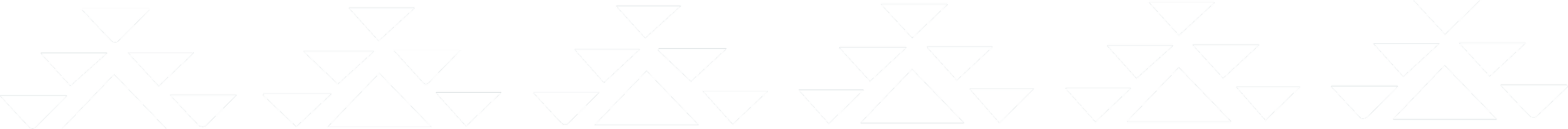 Pattern of white triangles on a black background.