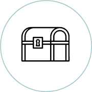 Icon of treasure chest