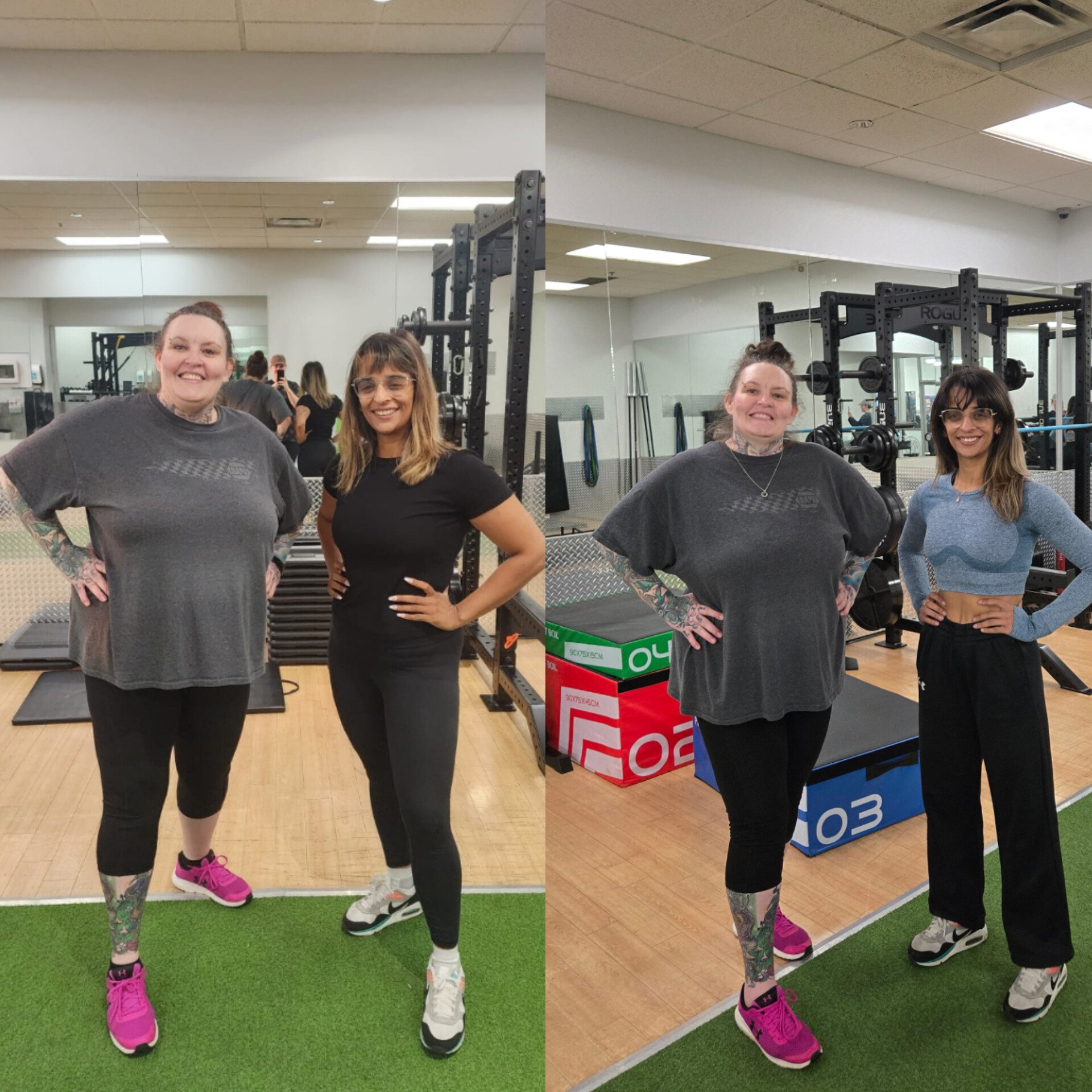 Training with my personal trainer turned good friend