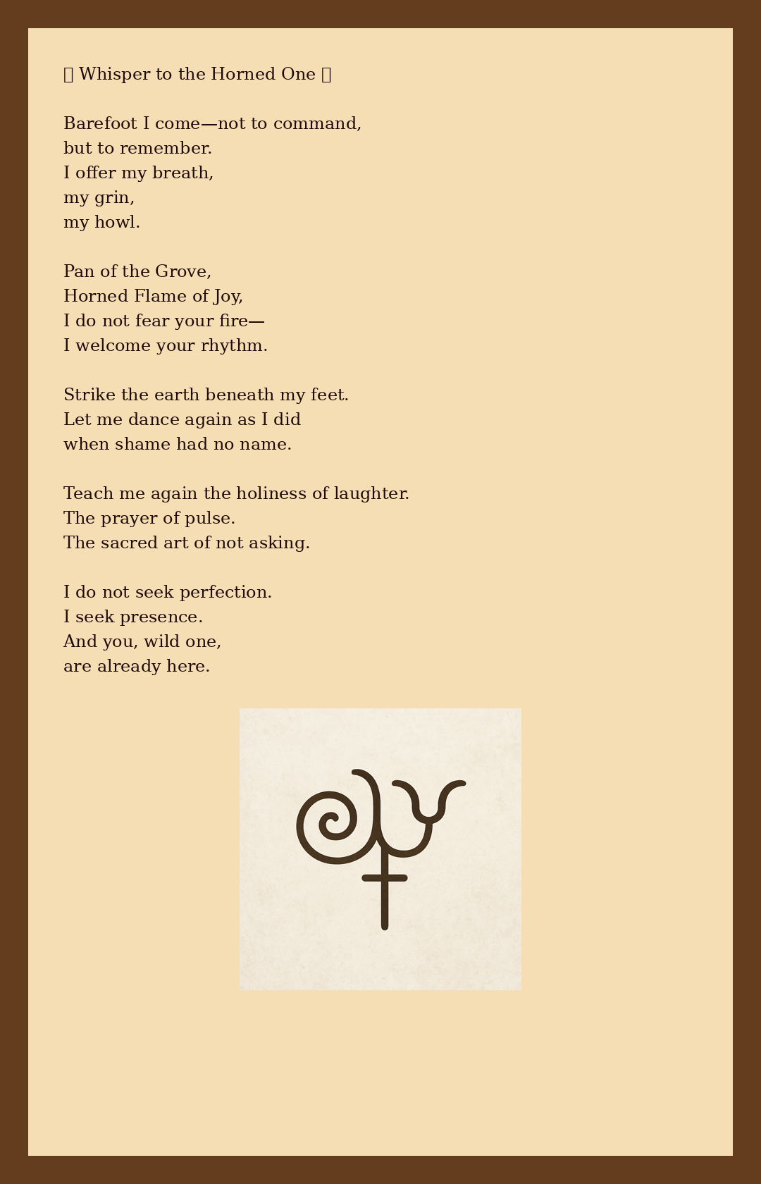 Pan Invocation