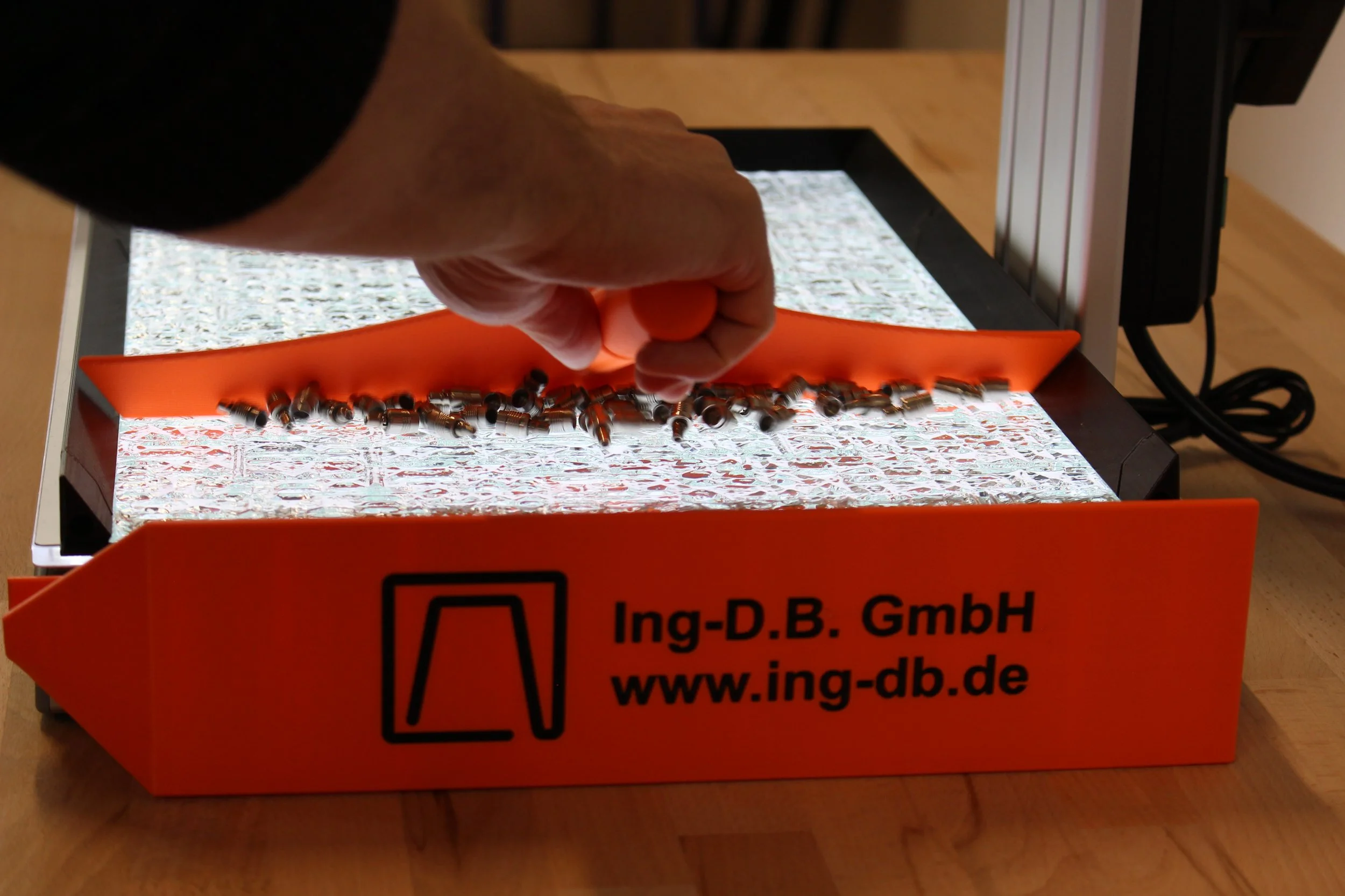 Zählmaschine Nitpicker V.7 Rechen in Benutzung