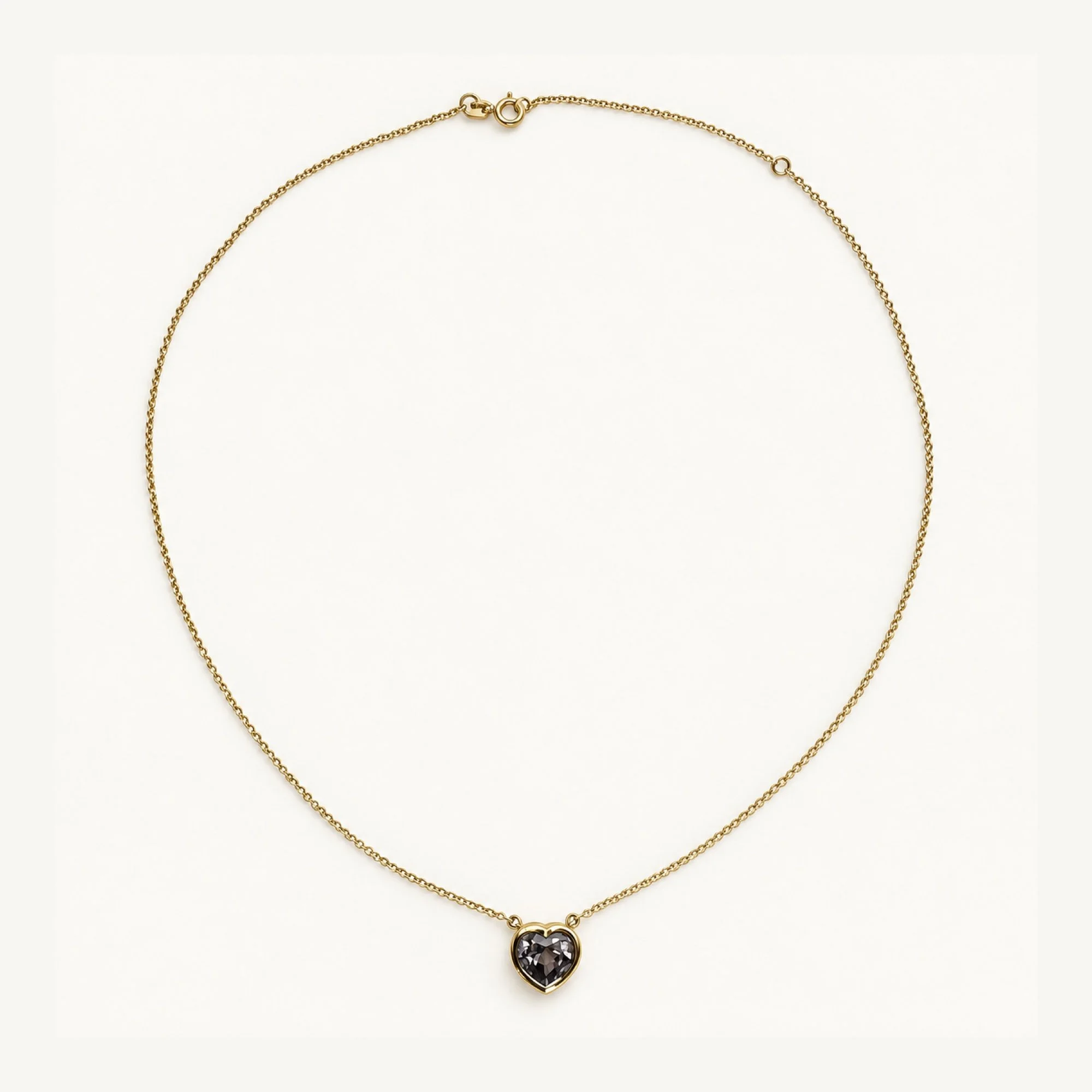 Tanzanite Heart Stationary Pendant Necklace