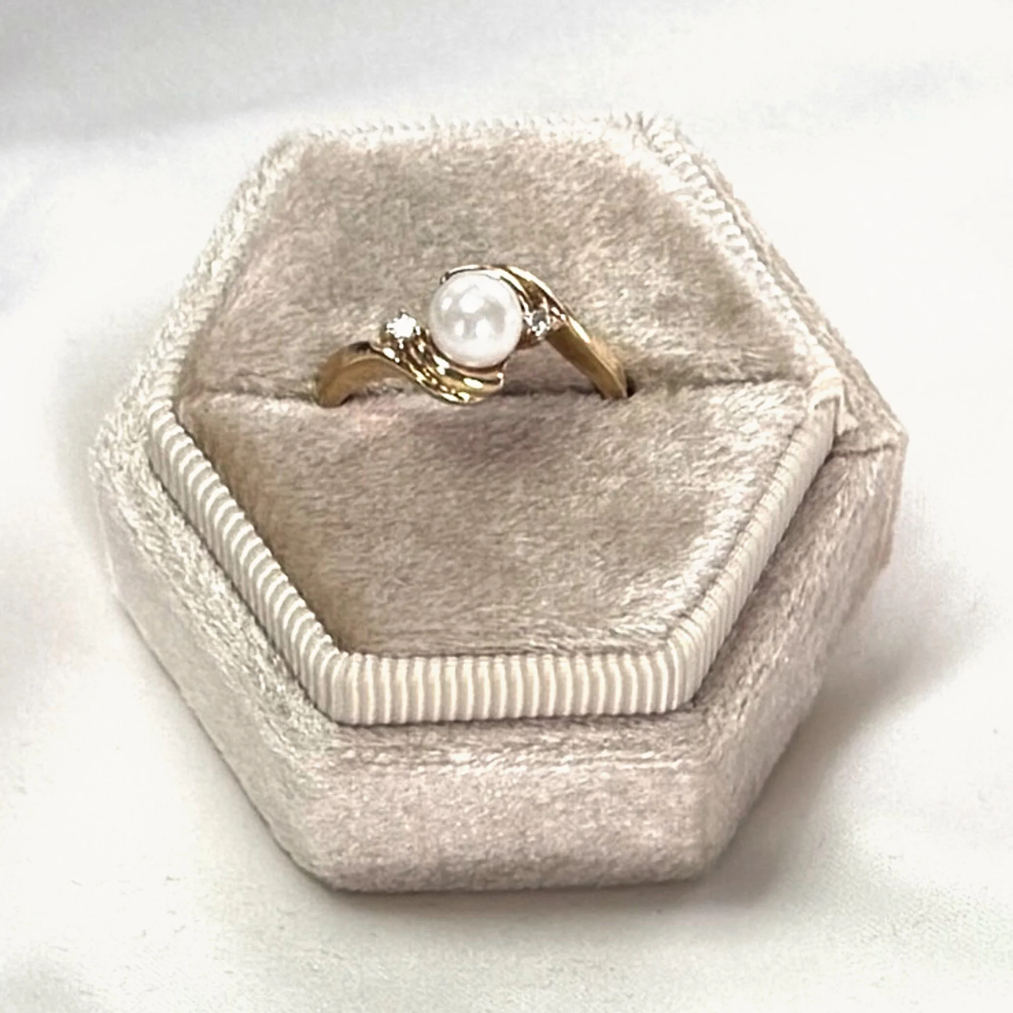 Pearl and Diamond Ring