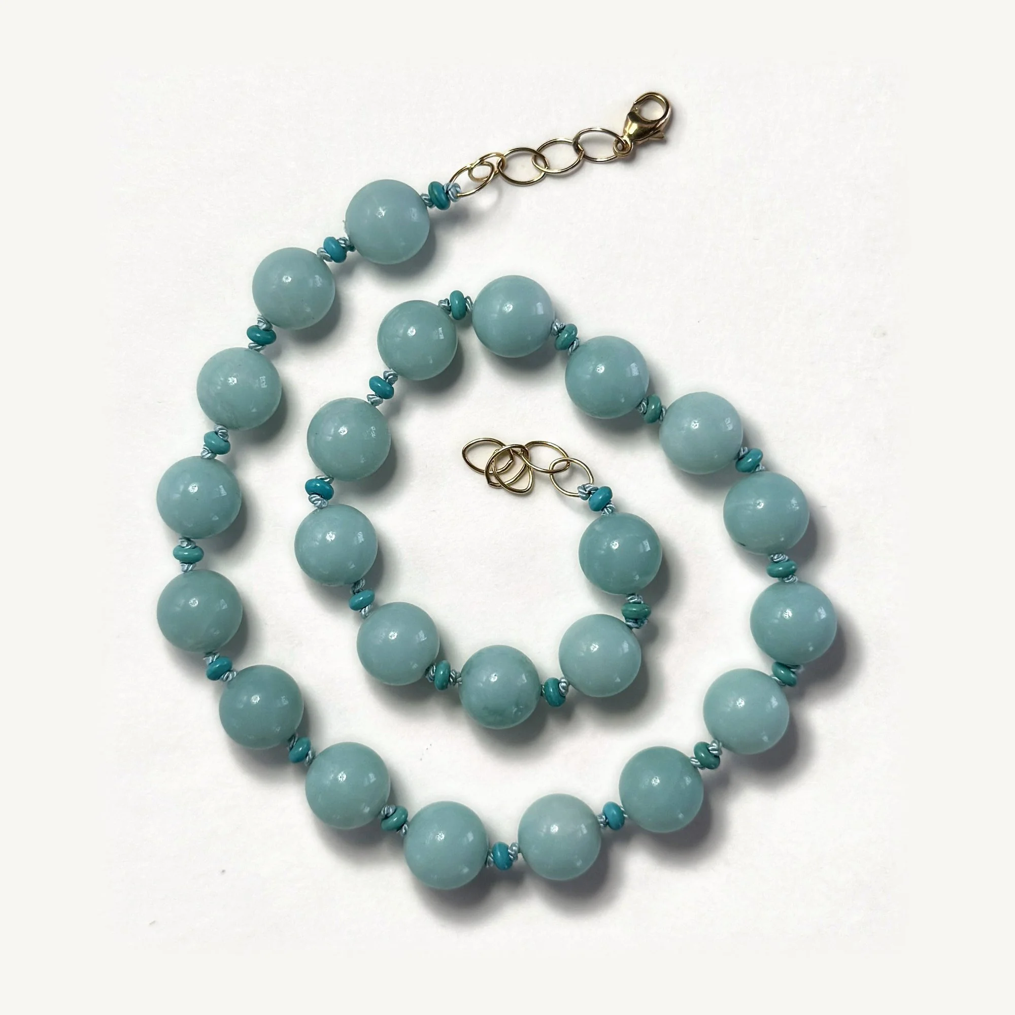 HILDI Necklace — Amazonite & Turquoise