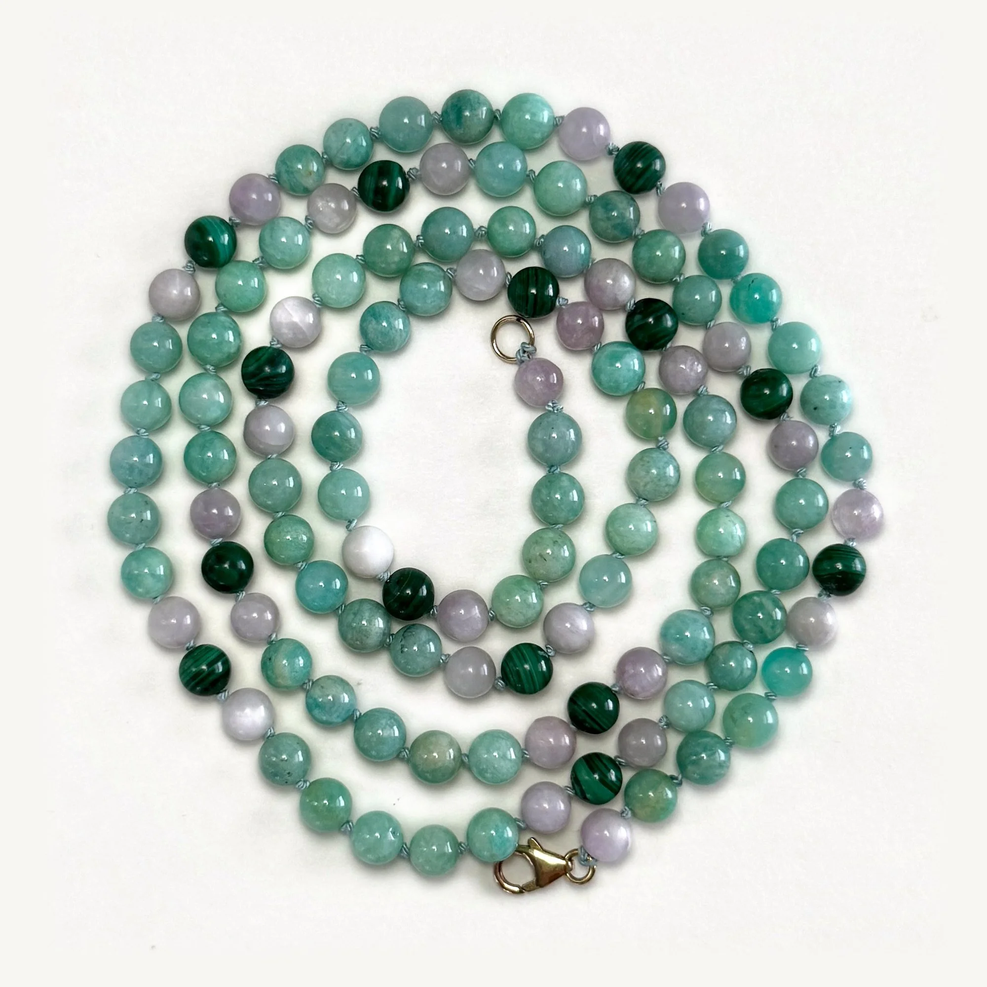 WINSLOW Necklace — Amazonite, Amethyst & Malachite