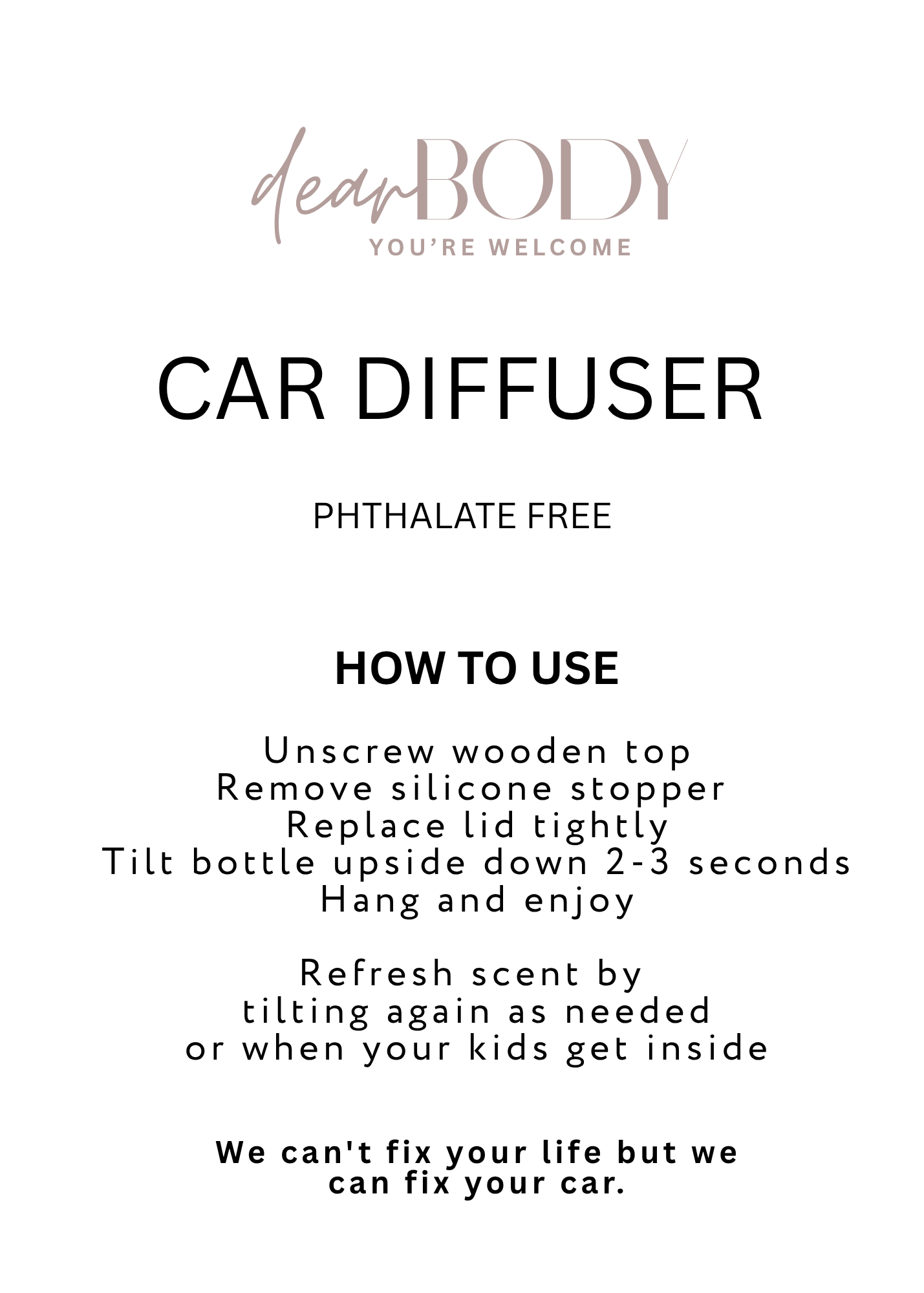 dearHOME Car Diffuser
