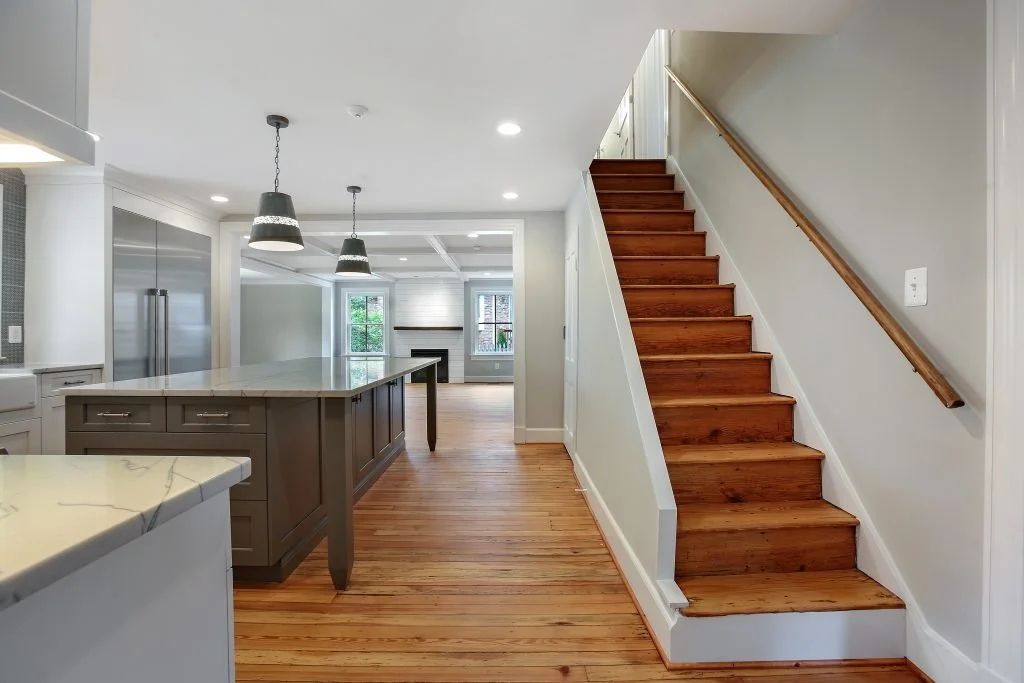 McLean Farmhouse - Stair and Kitchen.jpg