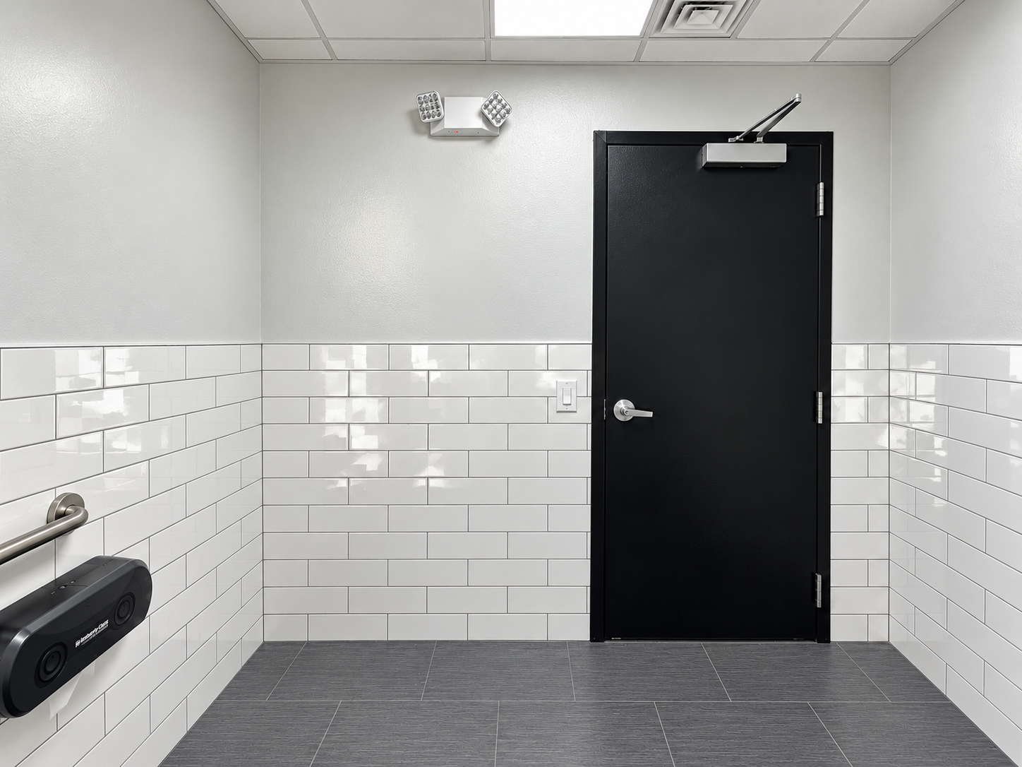 Modern Subway-Tiled Exit Corridor.png