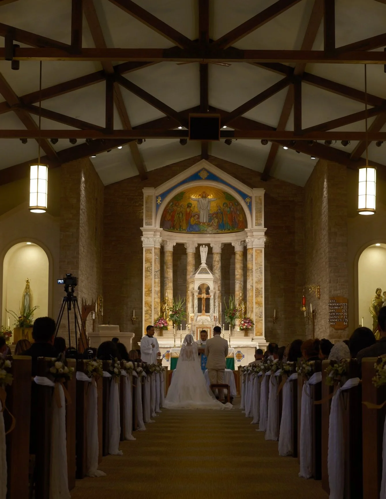 A Catholic wedding mass at the Cathedral of St Eugenes