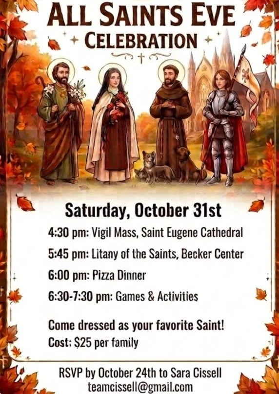 All Saints Eve Celebration Flyer