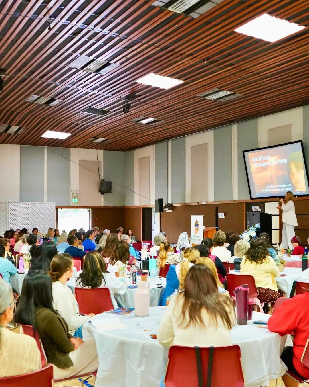 A women's conference held at the Becker Center of St Eugene's Cathedral