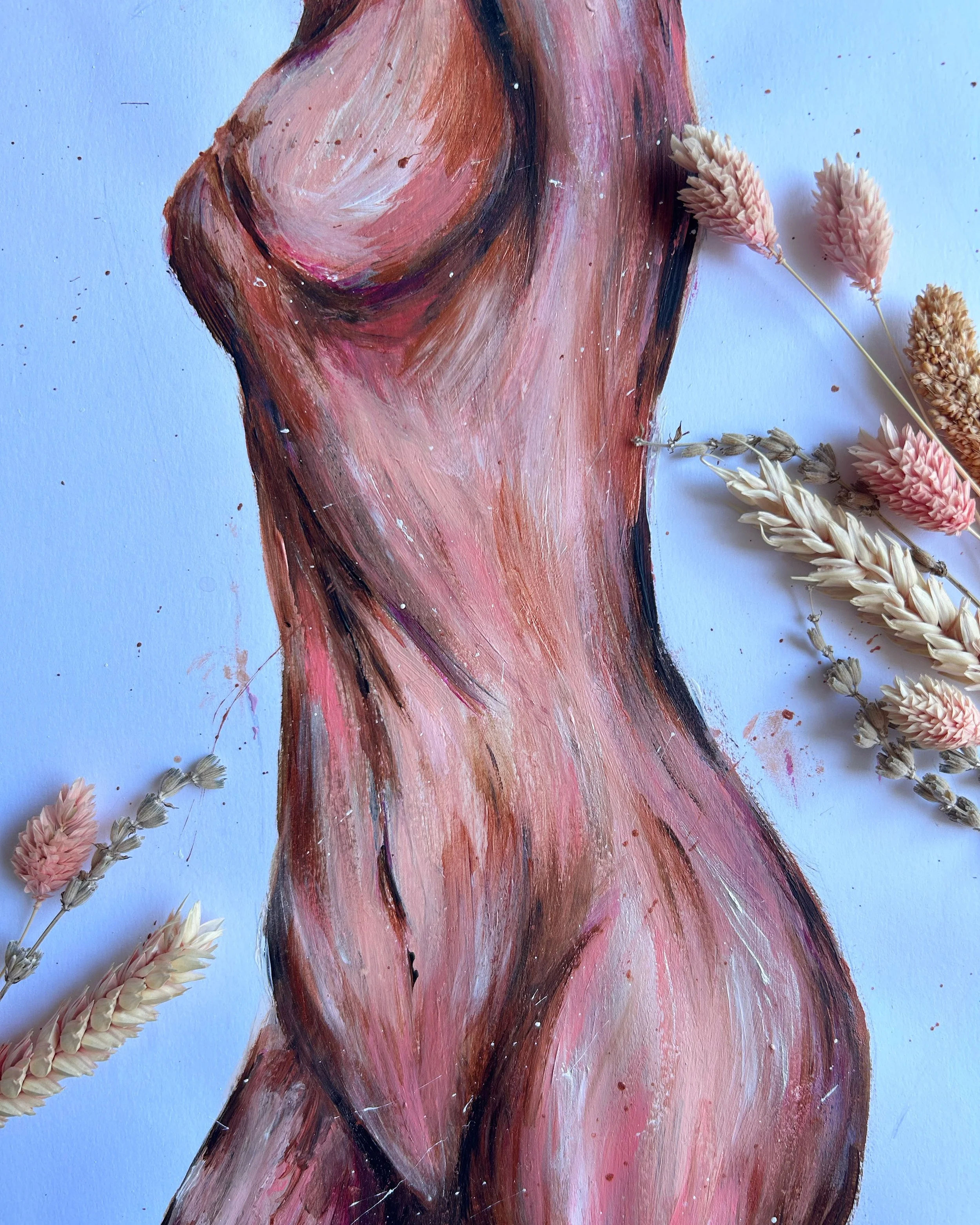 Nude commission artwork - A4, unframed.