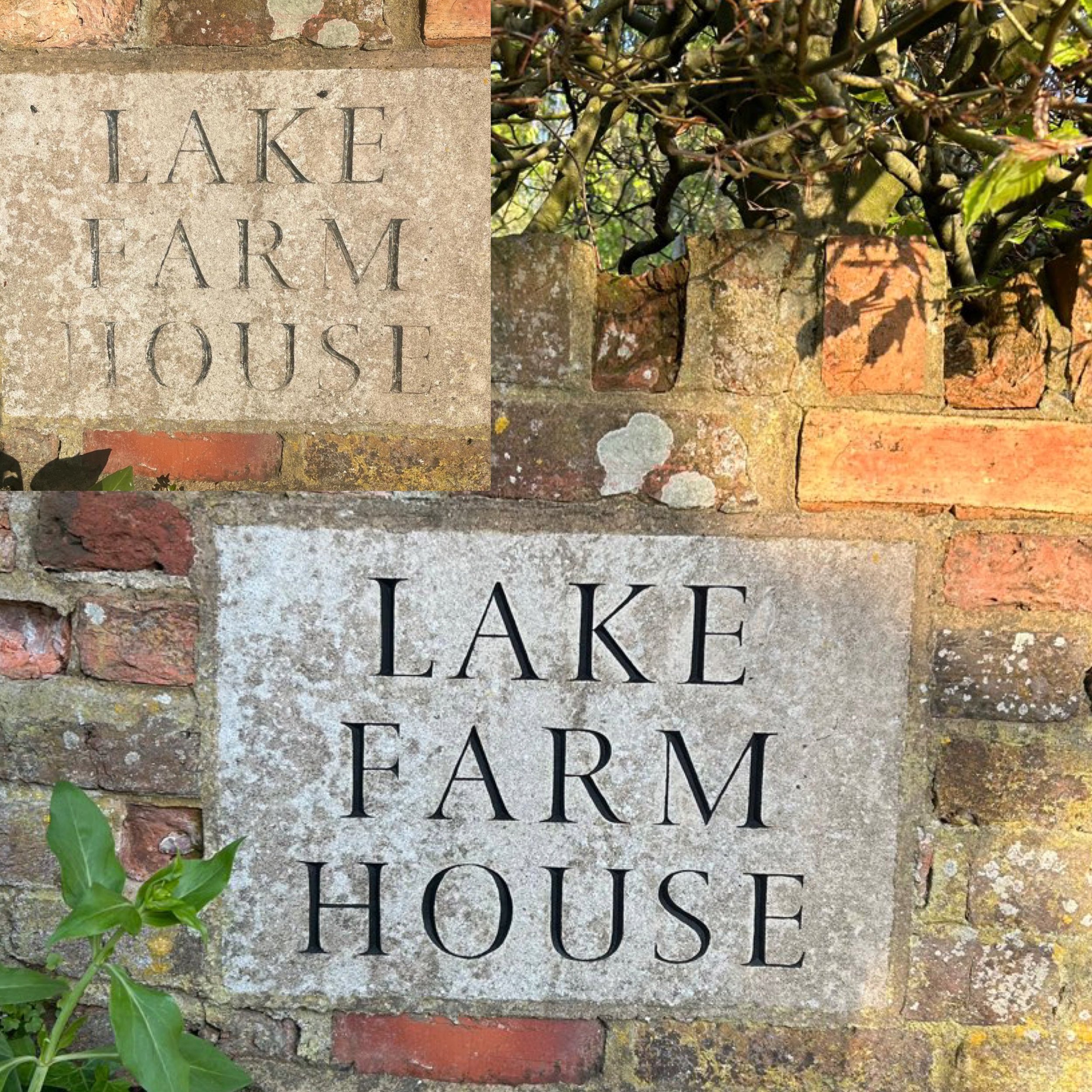 Sign restoration project for private farmhouse. 