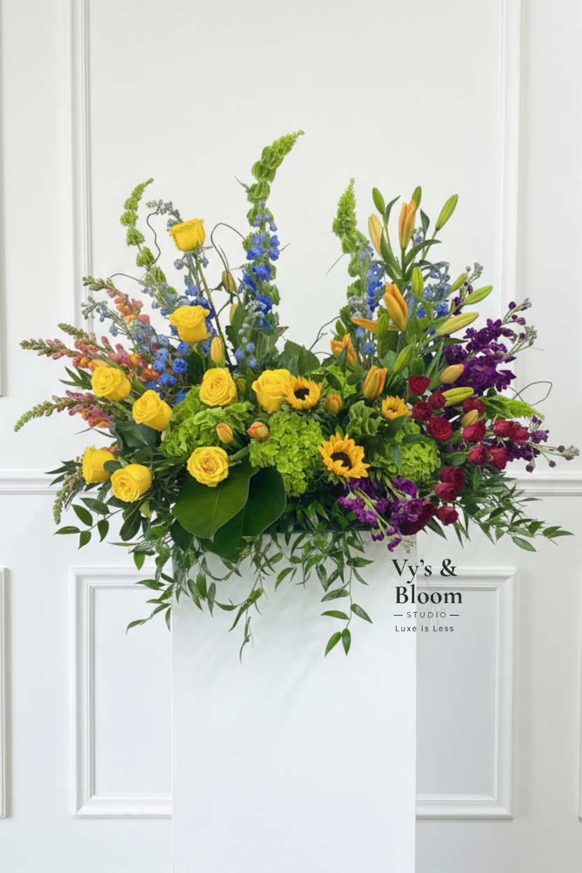 Custom Floral Urn Tribute
