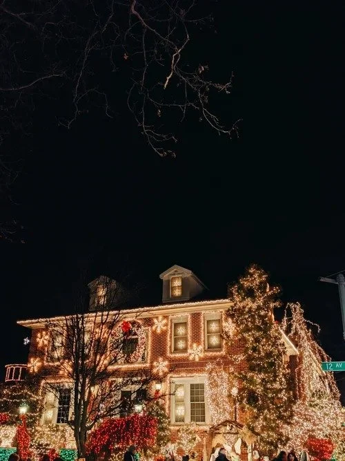 Best Christmas light installation on an Orlando home at night