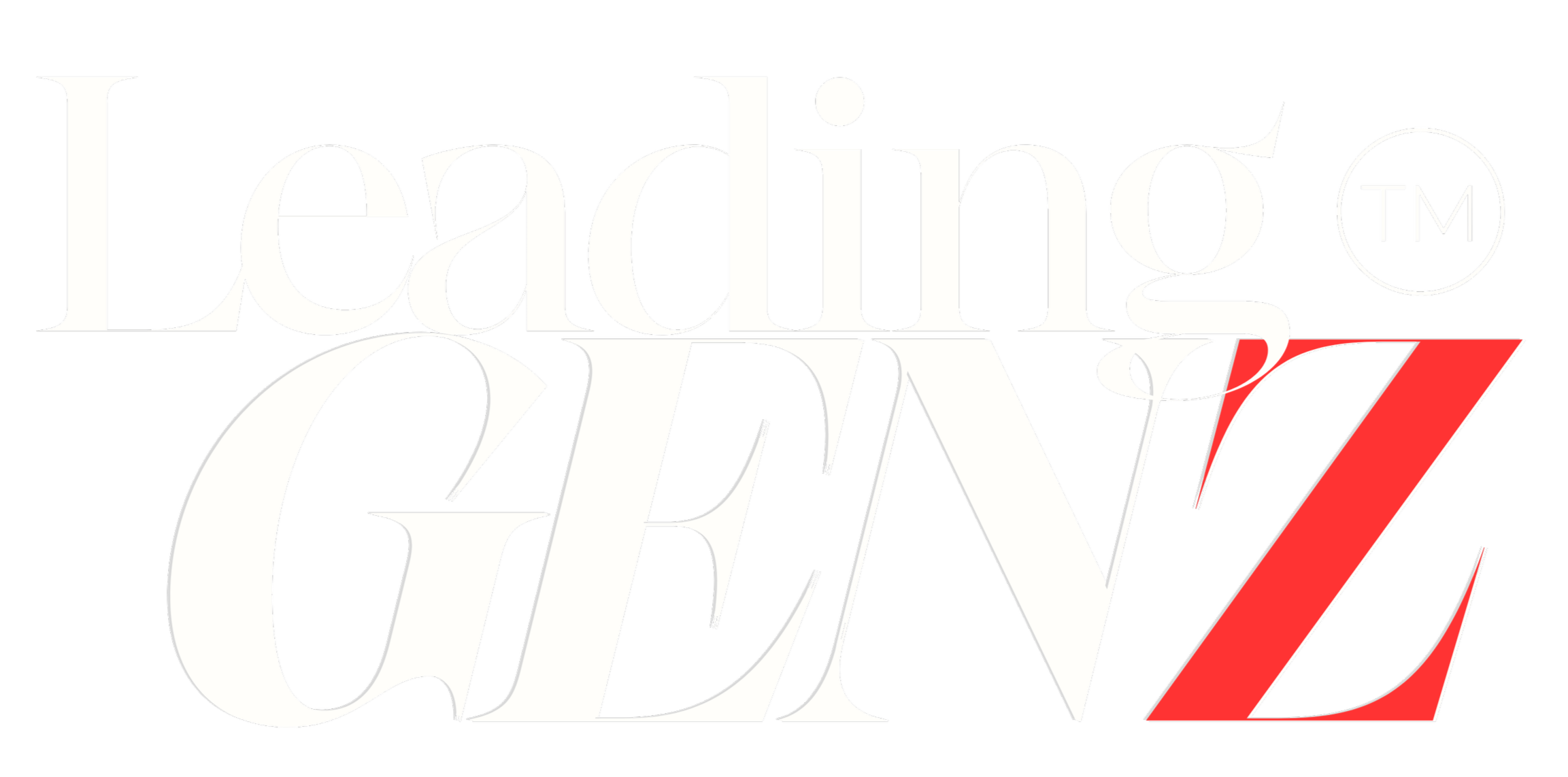 The logo for 'Leading Ladies of CED' features stylized white and red lettering on a black background.