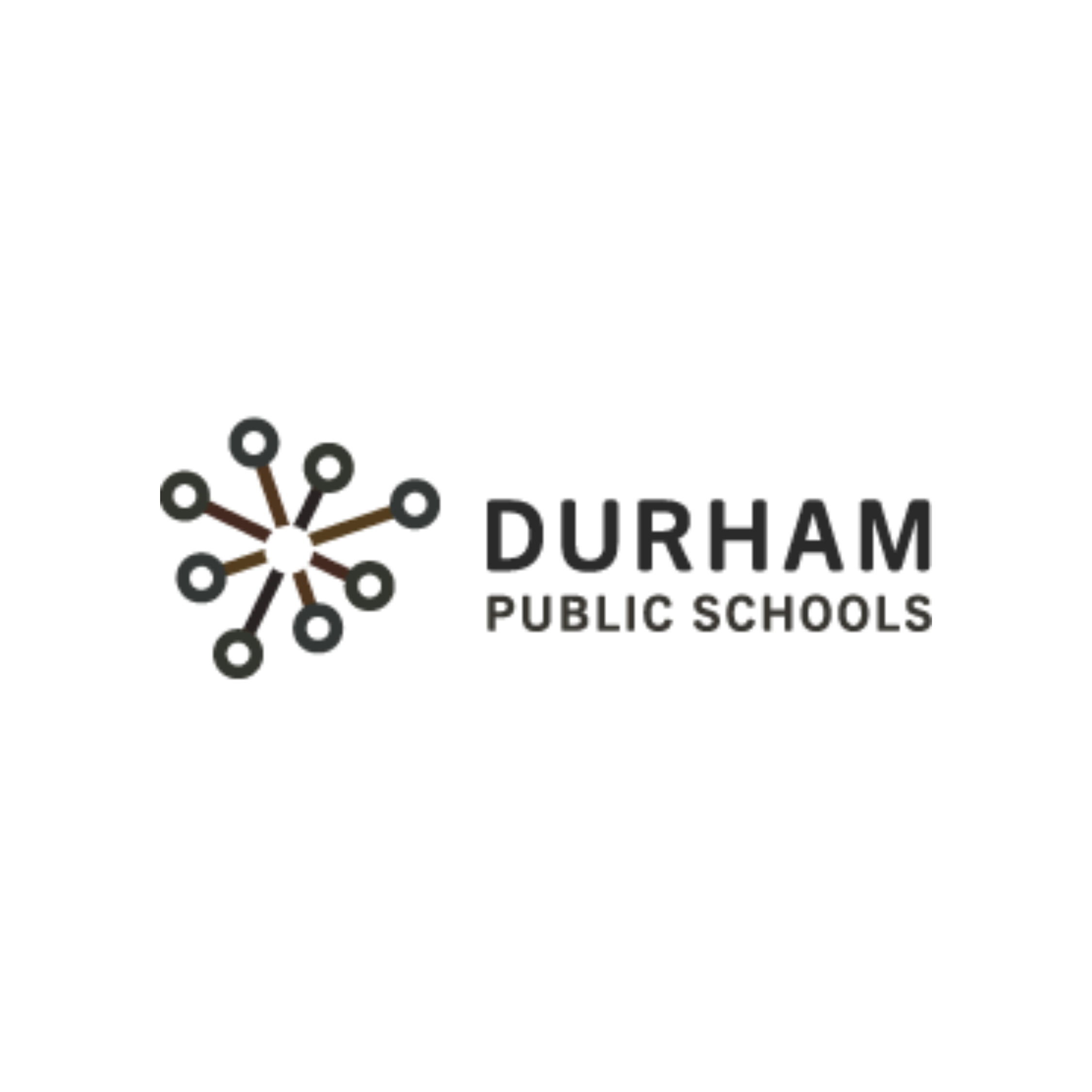 Durham Public Schools logo featuring a stylized tree with circular branches and the text 'Durham Public Schools'