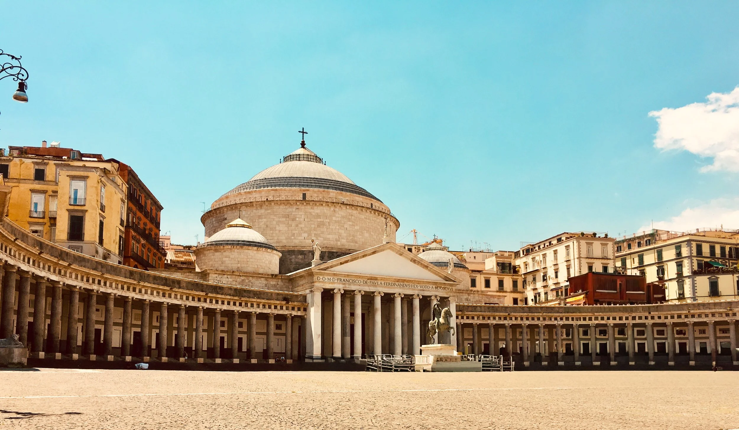 Napoli, Italy's grand Piazza del Plebiscito.