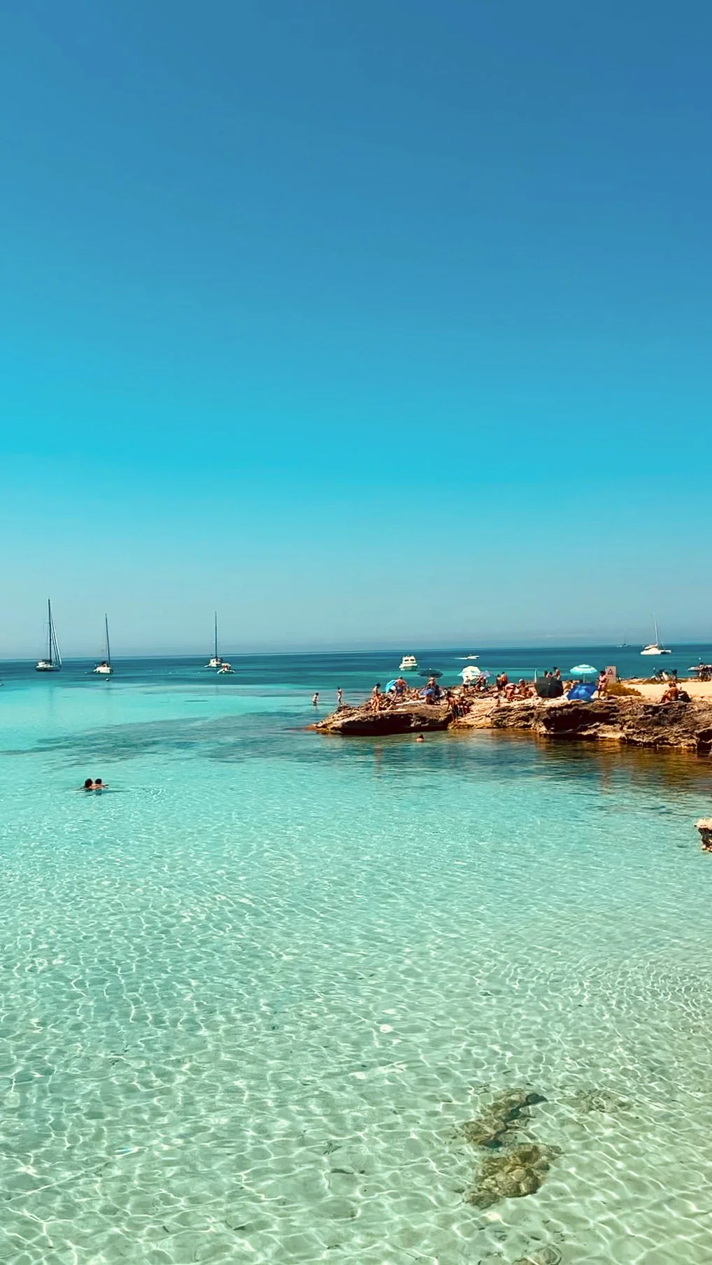 The Egadi island of Favignana is surround by crystal-clear turquoise waters.