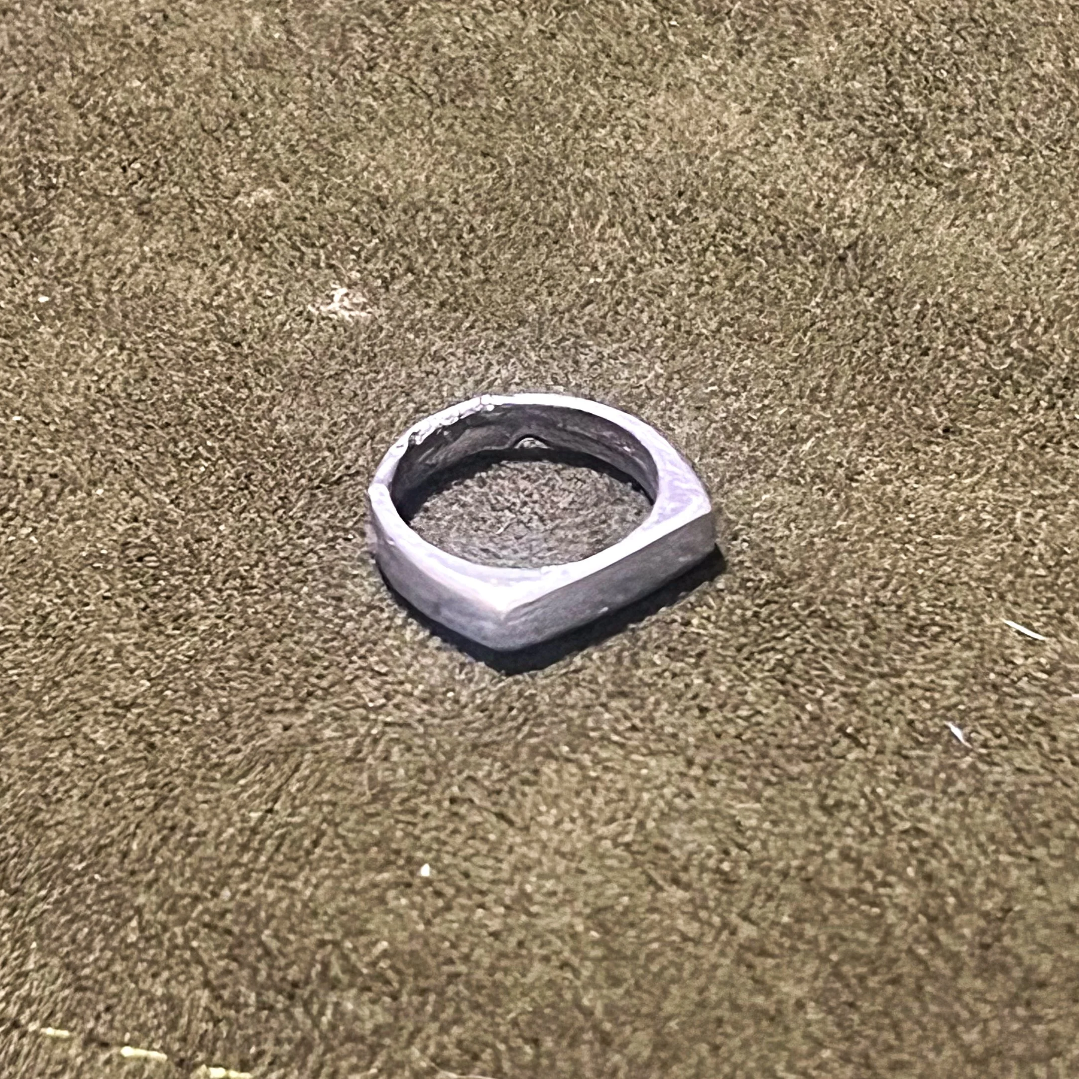 Size 5 Thin Signet Ring #04
