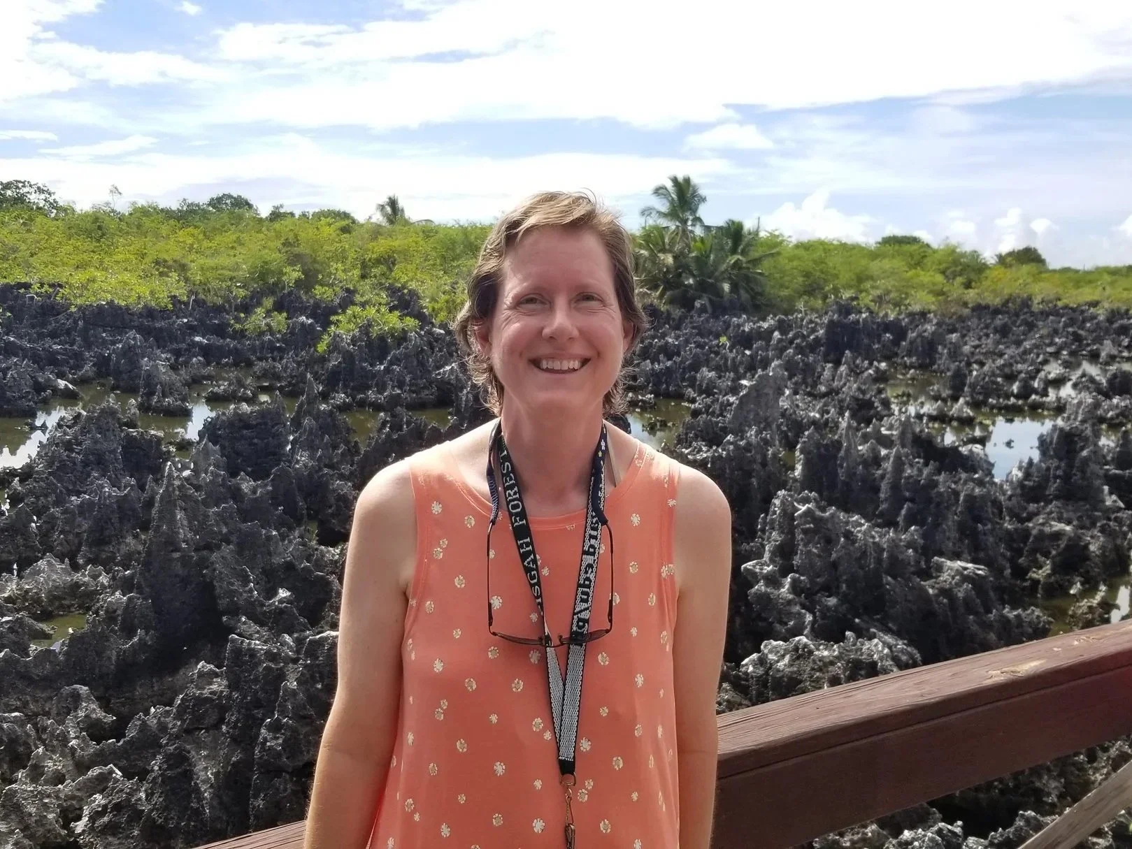 Short-haired Amy in Hell, Grand Cayman in October 2023