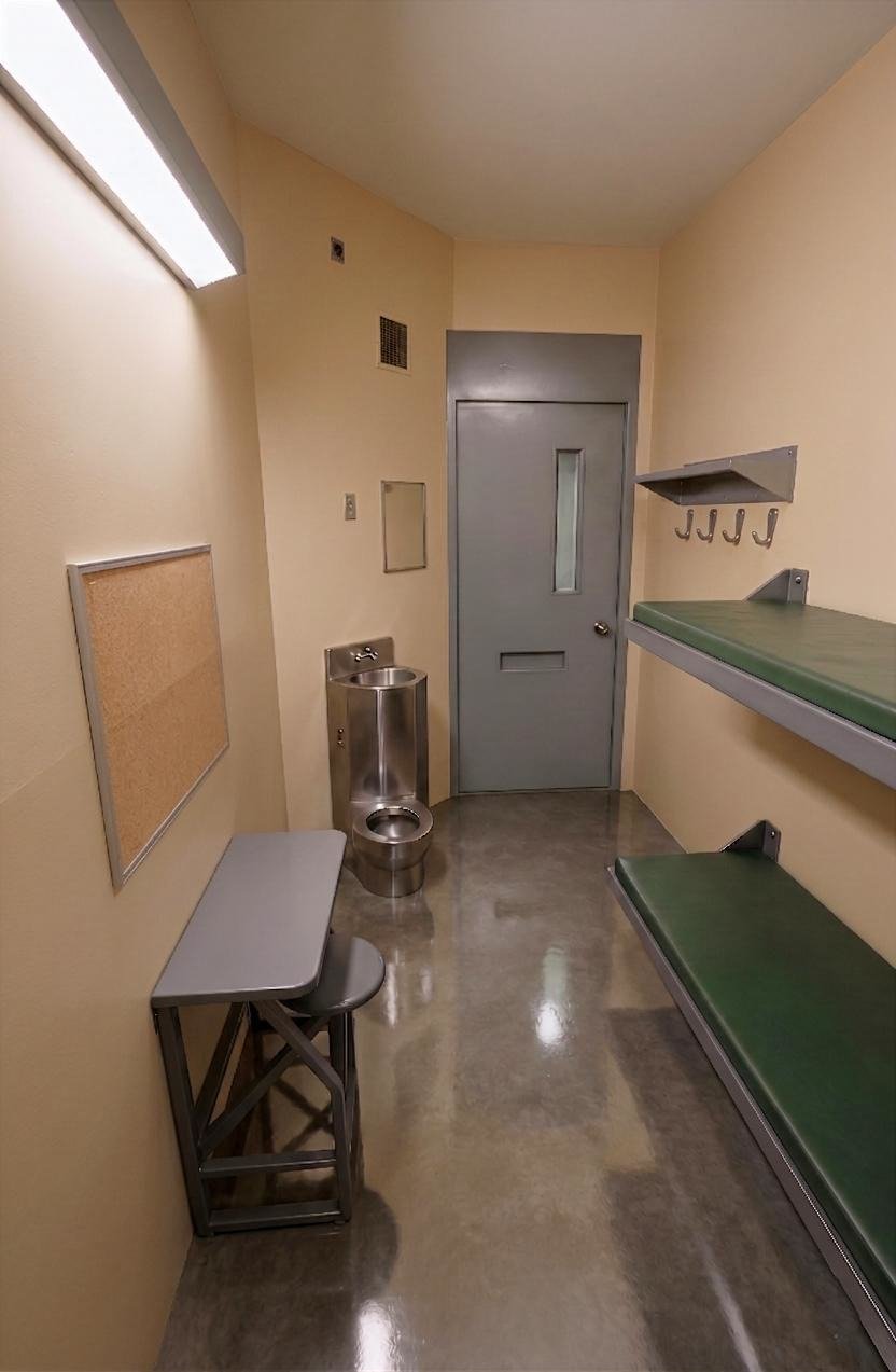 High and Medium Federal Prison Cell.