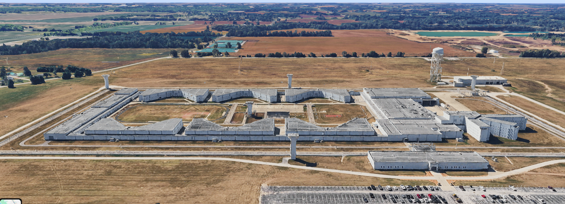 3-D Google Earth view of high security usp Terre Haute.