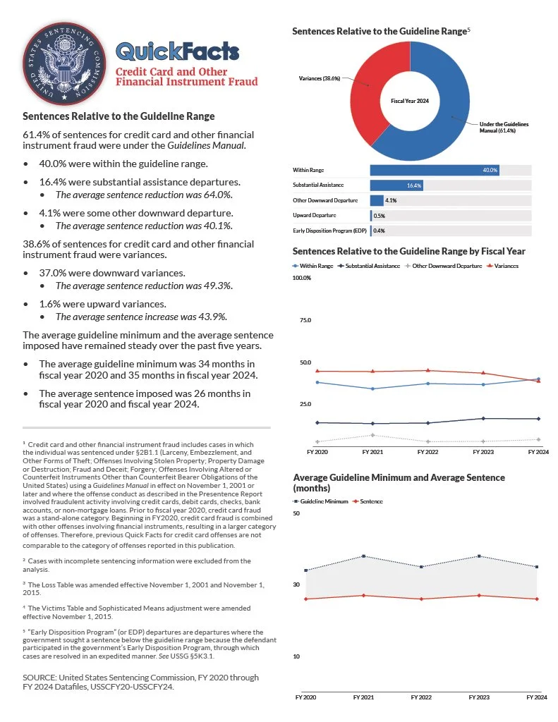 Quick facts showing the second page of credit card and other financial instrument fraud.