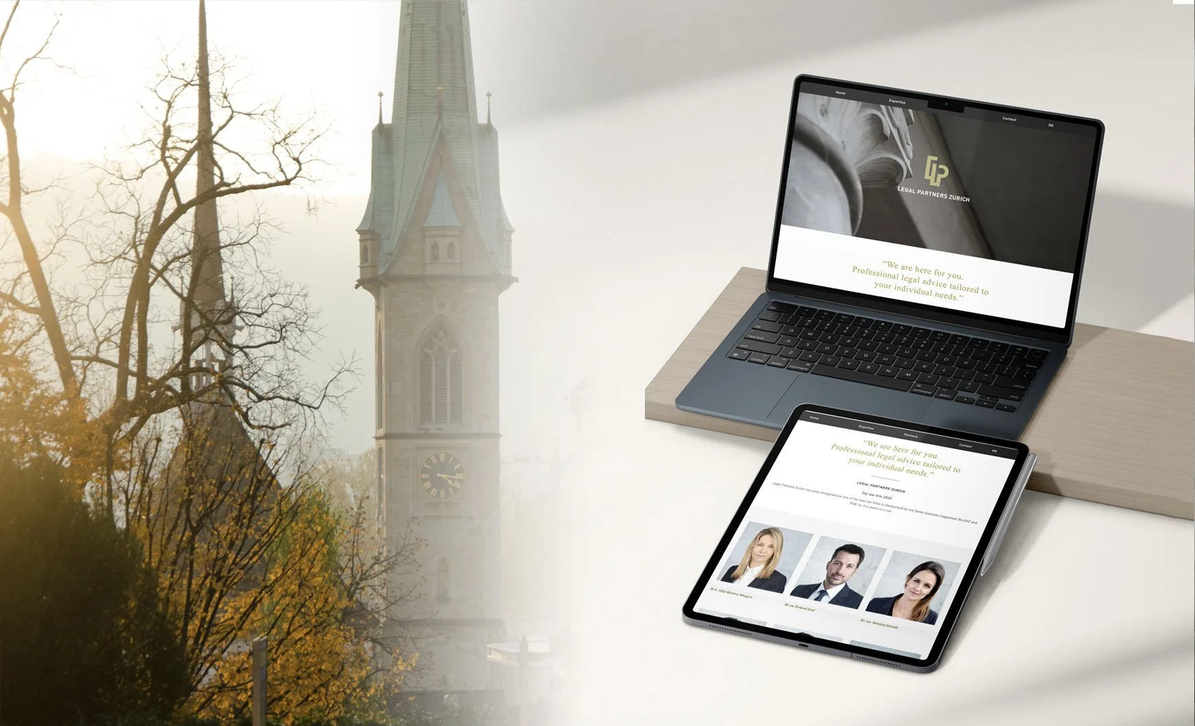 Geschäftsausstattung von Legal Partners Zurich