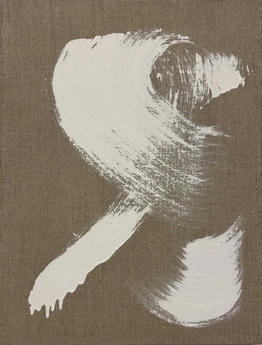 ● GIVRE, 2025 — Technique mixte sur lin, 66 x 51 cm