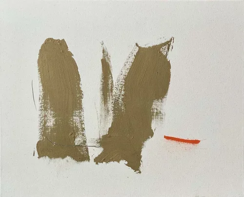 ○ 2M, 2020 — Technique mixte sur toile, 64 x 76 cm
