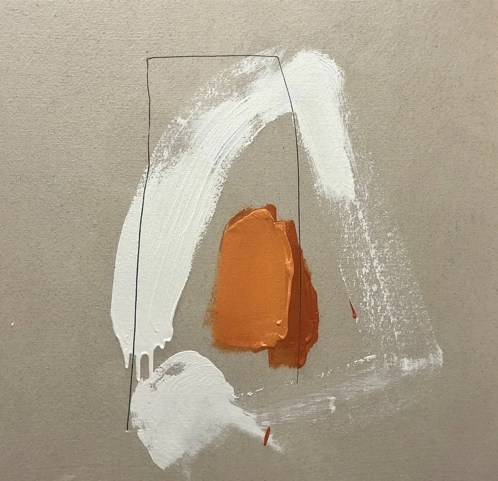 ● CABINE, 2019 — Technique mixte sur toile, 70 x 70 cm