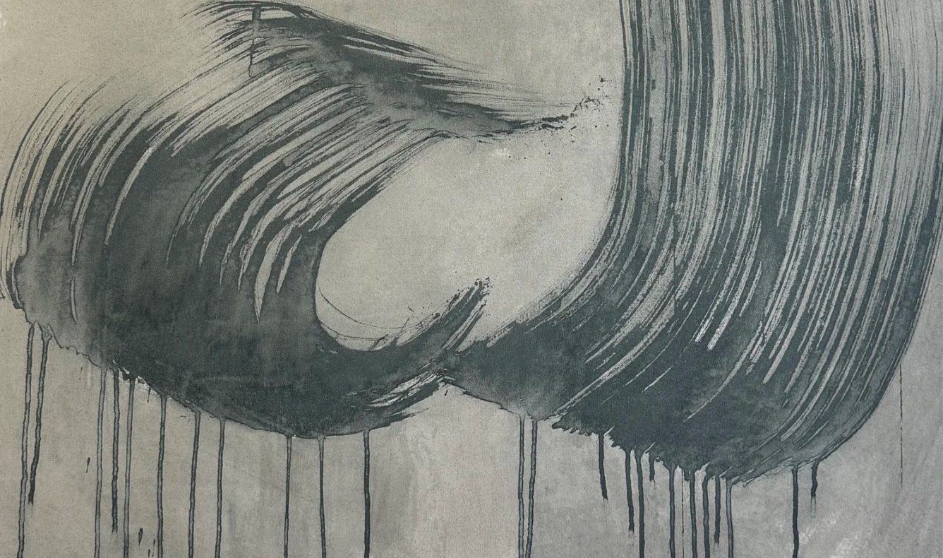 ○ UNION, 2025 — Technique mixte sur toile, 50.8 x 83.8 cm