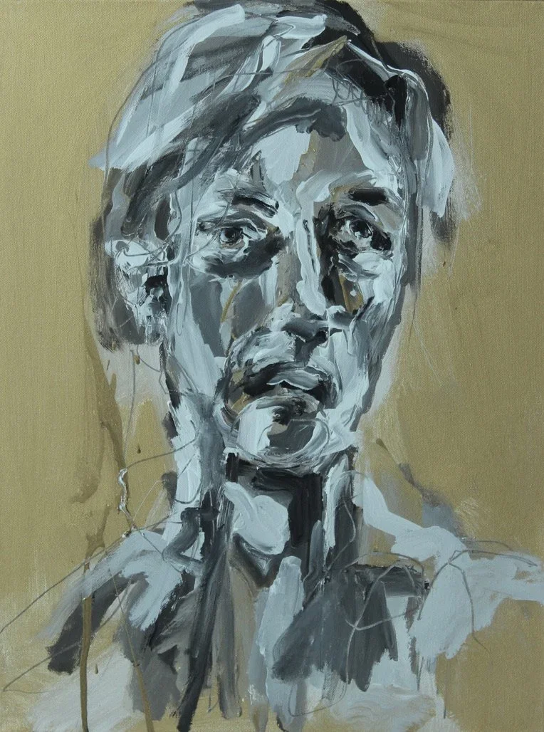 ● L'ARCHITECTE, 2022 — Technique mixte sur toile, 61 x 45.7 cm
