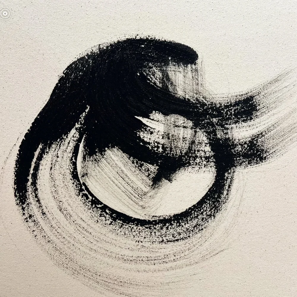 ● POUR ELO, 2023 — Technique mixte sur toile, 30.5 x 30.5 cm