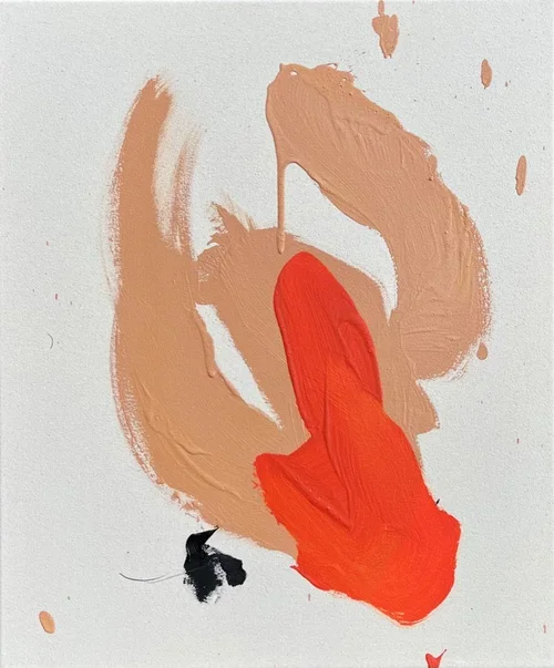 ● LE COEUR EST UN OISEAU, 2022 —Technique mixte sur toile, 61 x 50.8 cm