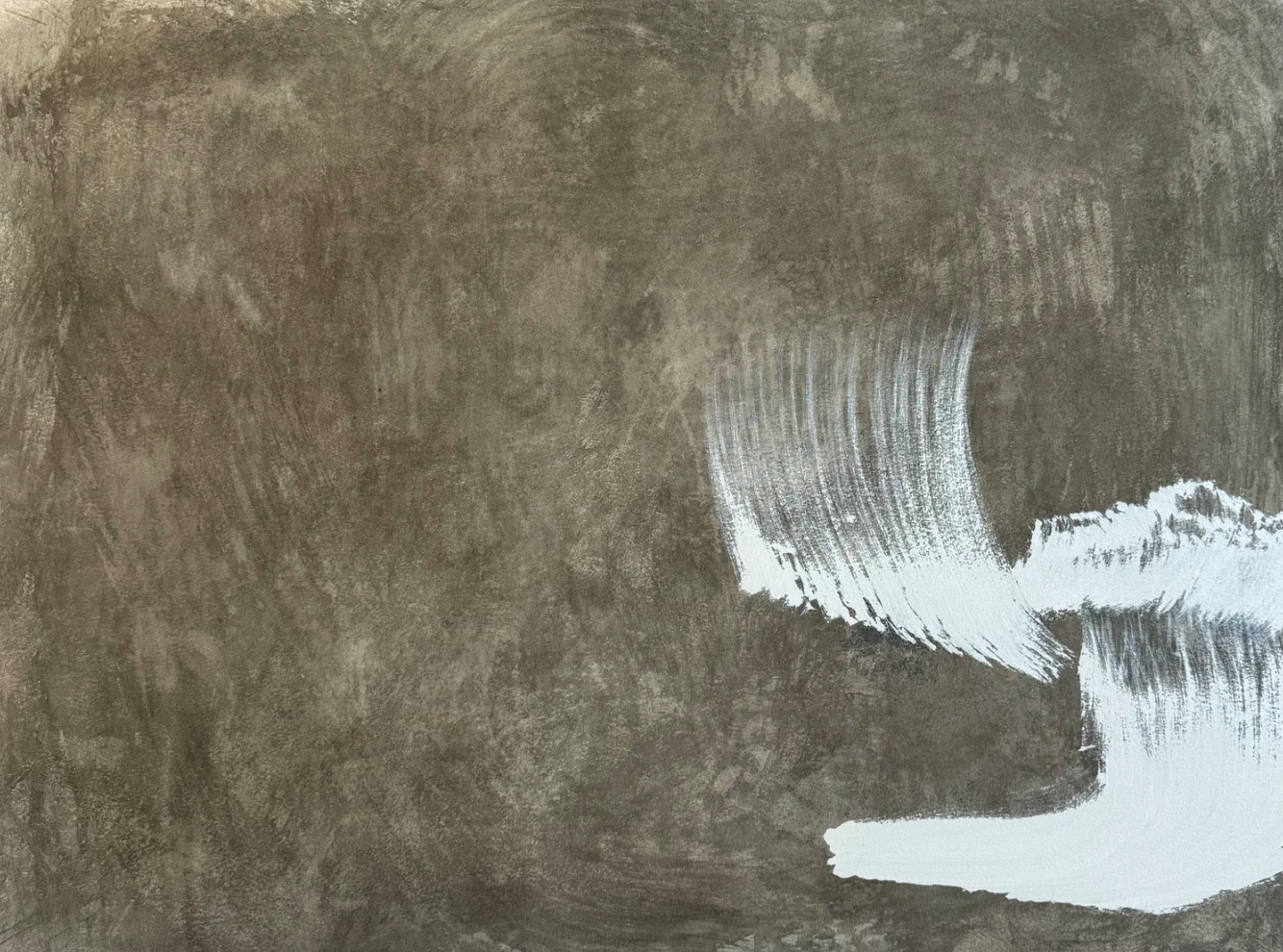 ●  RÉMIGE, 2025 — Technique mixte sur toile, 83.8 x 111.76 cm