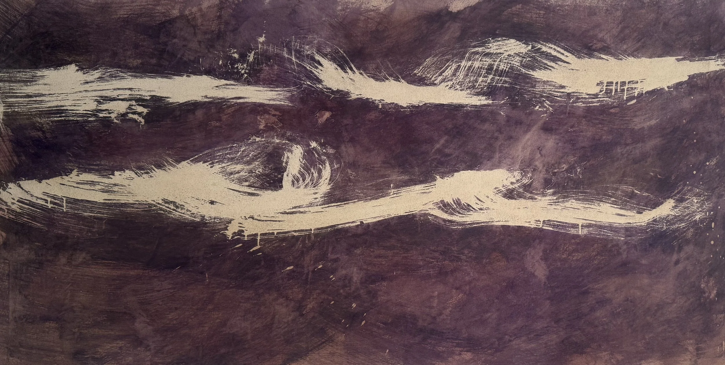 ○ UVA UVAM VIVENDO VARIA FIT, 2026 — Huile et acrylique sur toile de coton, 94 x 180.3 cm