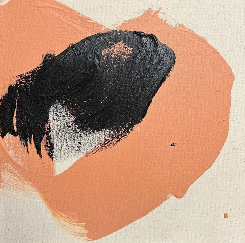 ○ KHAMSIN, 2022 —Acrylique sur toile, 30.5 x 30.5 cm 