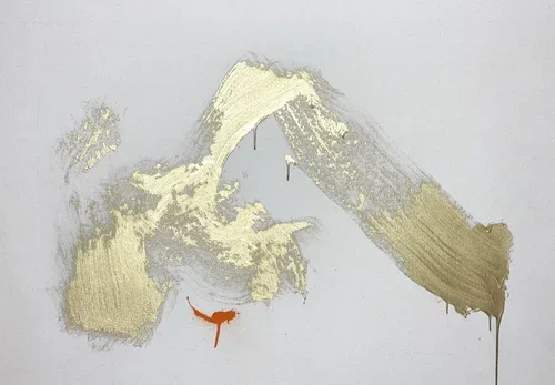 ○ LA CAVERNE, 2021 — Technique mixte sur toile, 81.3 x 119.38 cm