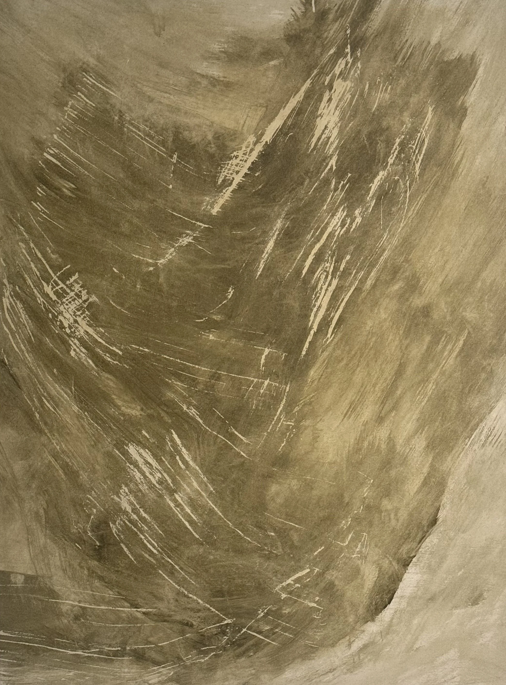 ○ VIRENS, 2026 — Huile et acrylique sur toile de coton, 96.5 x  91.4 cm