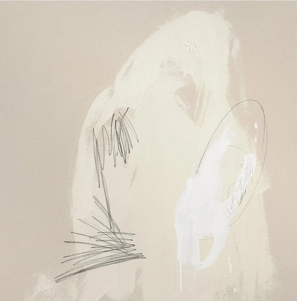 ● 19h, 2019 — Technique mixte sur toile, 96.5 x 96.5 cm.