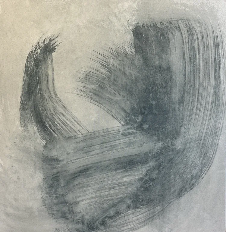 ● FLORE, 2025 — Technique mixte sur toil, 81.3 x 81.3 cm