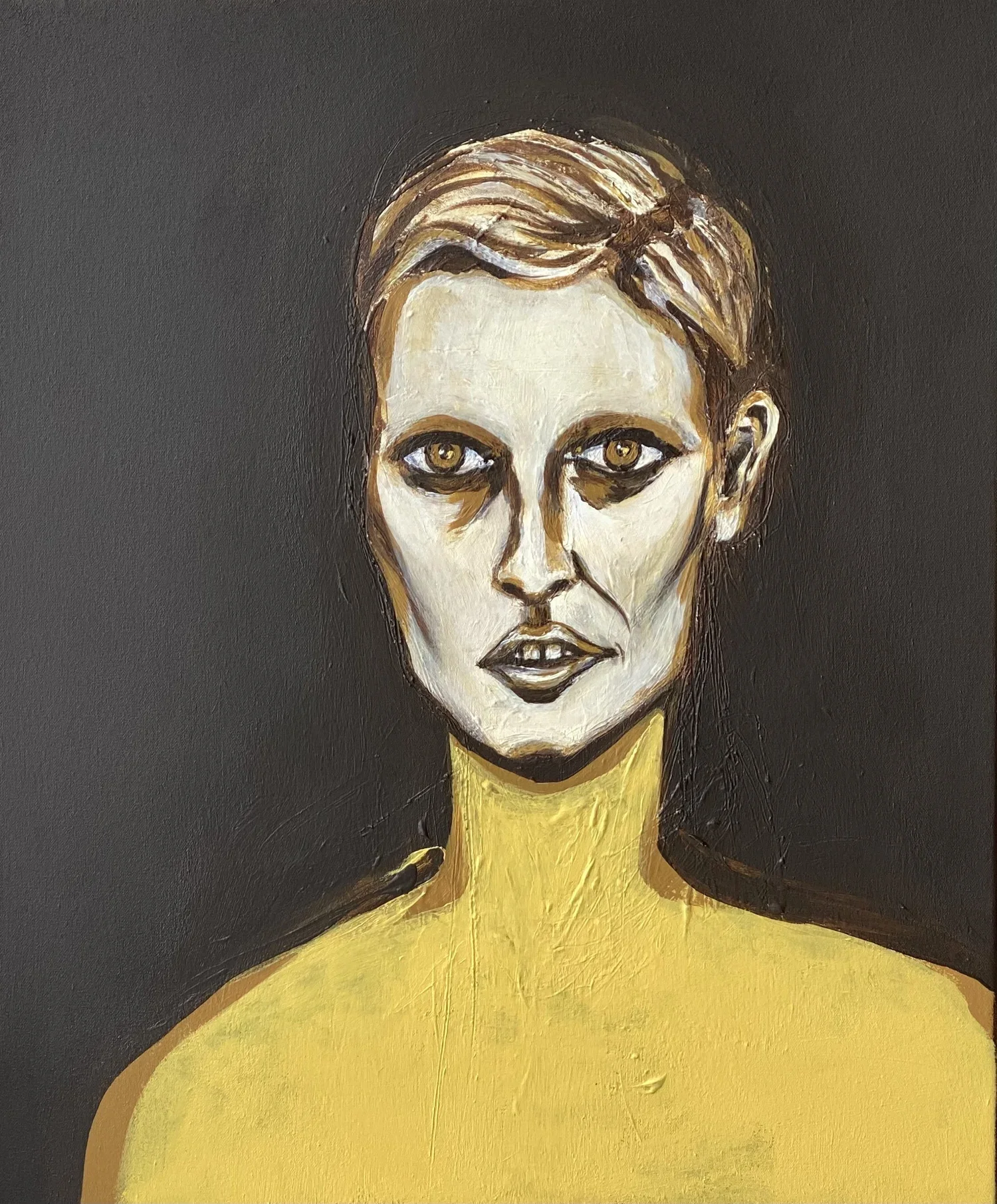 ● CELLE QUI FUIT, 2022 — Technique mixte sur toile, 61 x 50.8 cm