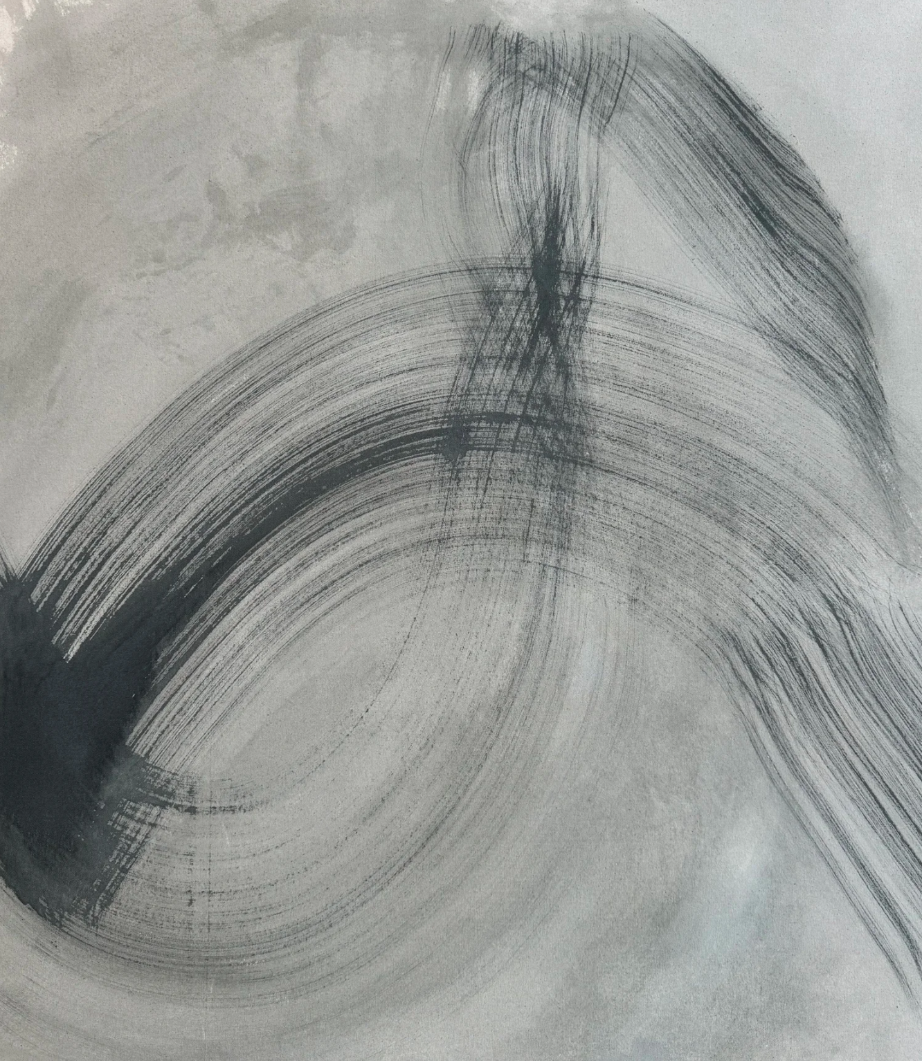 ●  OCTAVE, 2025 — Technique mixte sur toile, 101.6 x 88.9 cm