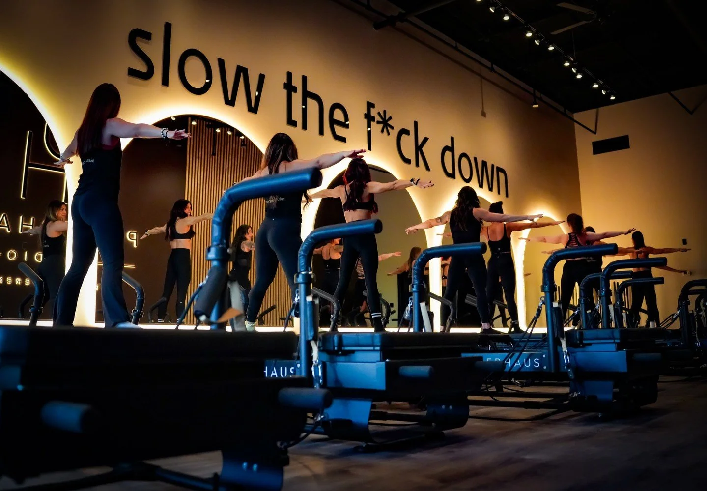 SLOW  THE 🙊 DOWN: 

If you&rsquo;ve been in the studio, you&rsquo;ve probably seen our sign. 👀 But we&rsquo;re here to break it down for you!

POWERHAUS Studio = Slow Resistance Training (SRT).

But what exactly does that mean?
SRT is all about slo