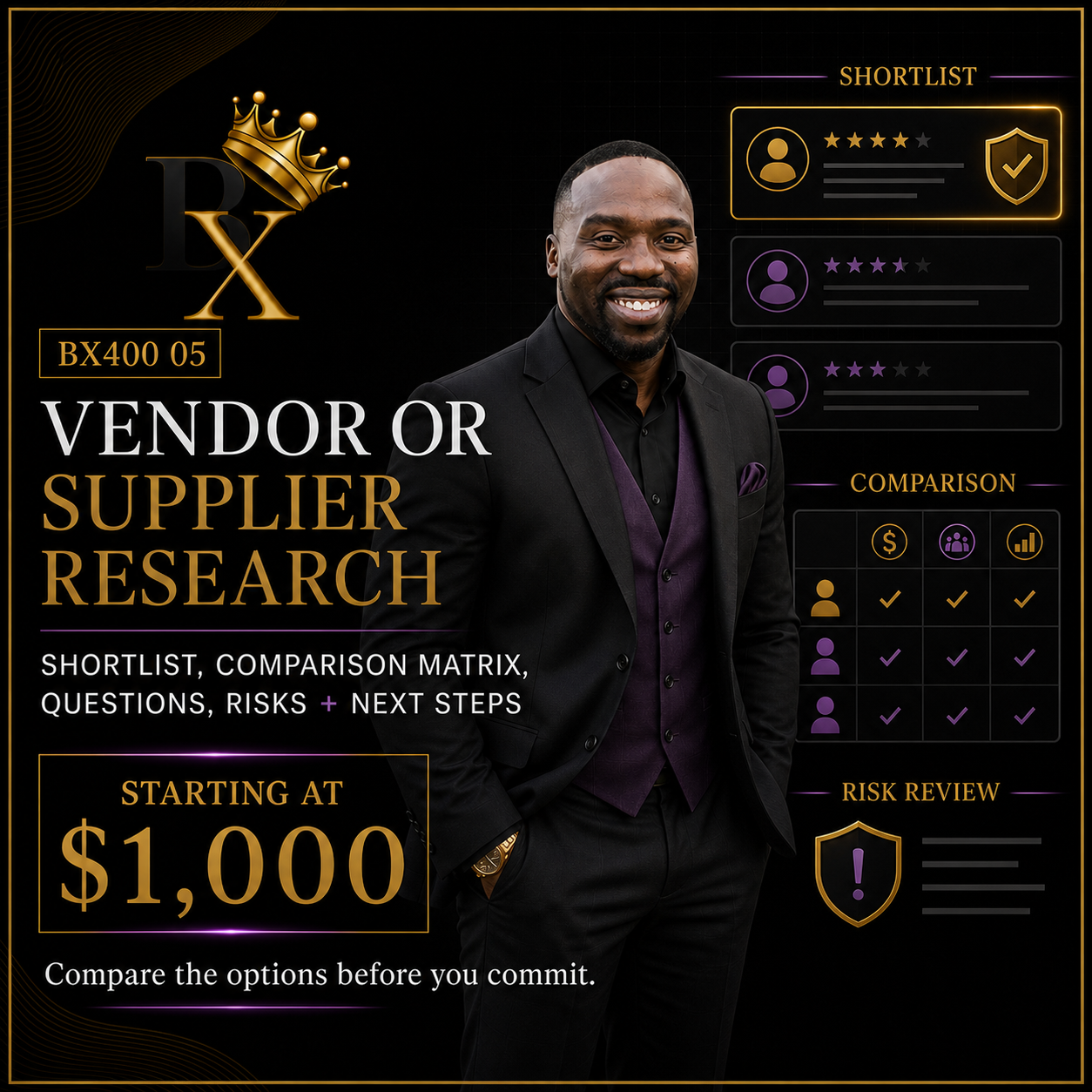 Vendor or Supplier Research